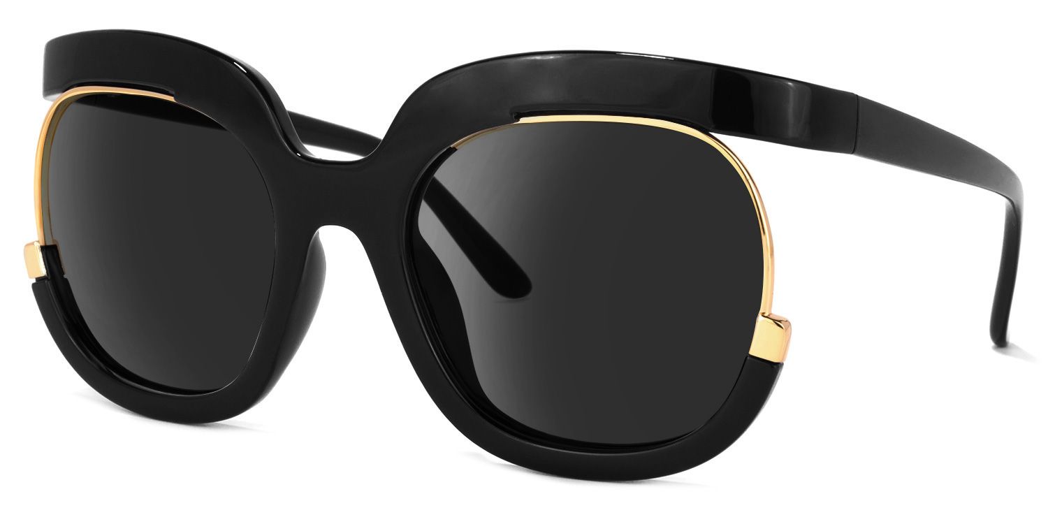 Darice Round Black Frame Sunglasses Online Sale | ZEELOOL1