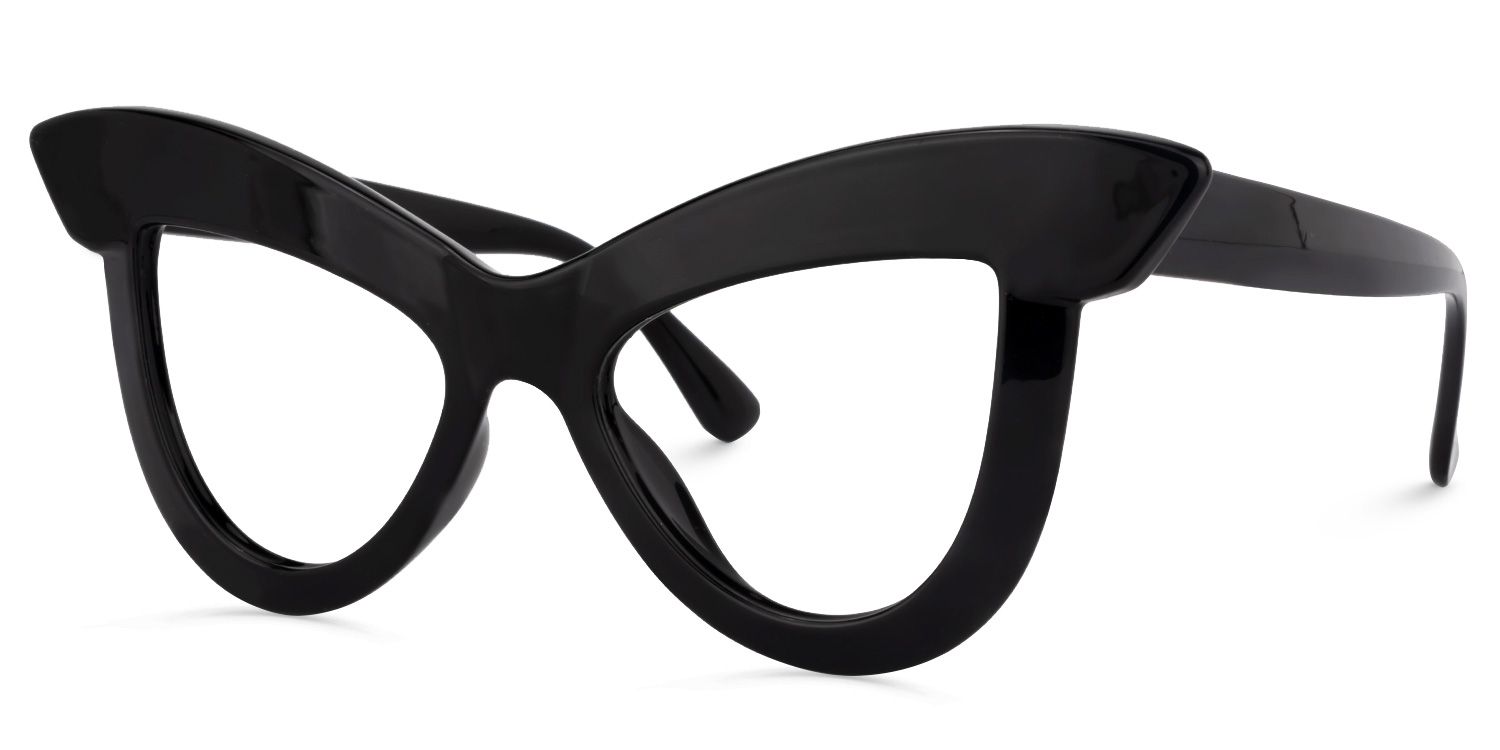 Cat Eye Black Glasses | Zeelool Glasses1