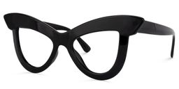 Dent Cat Eye Black Glasses1