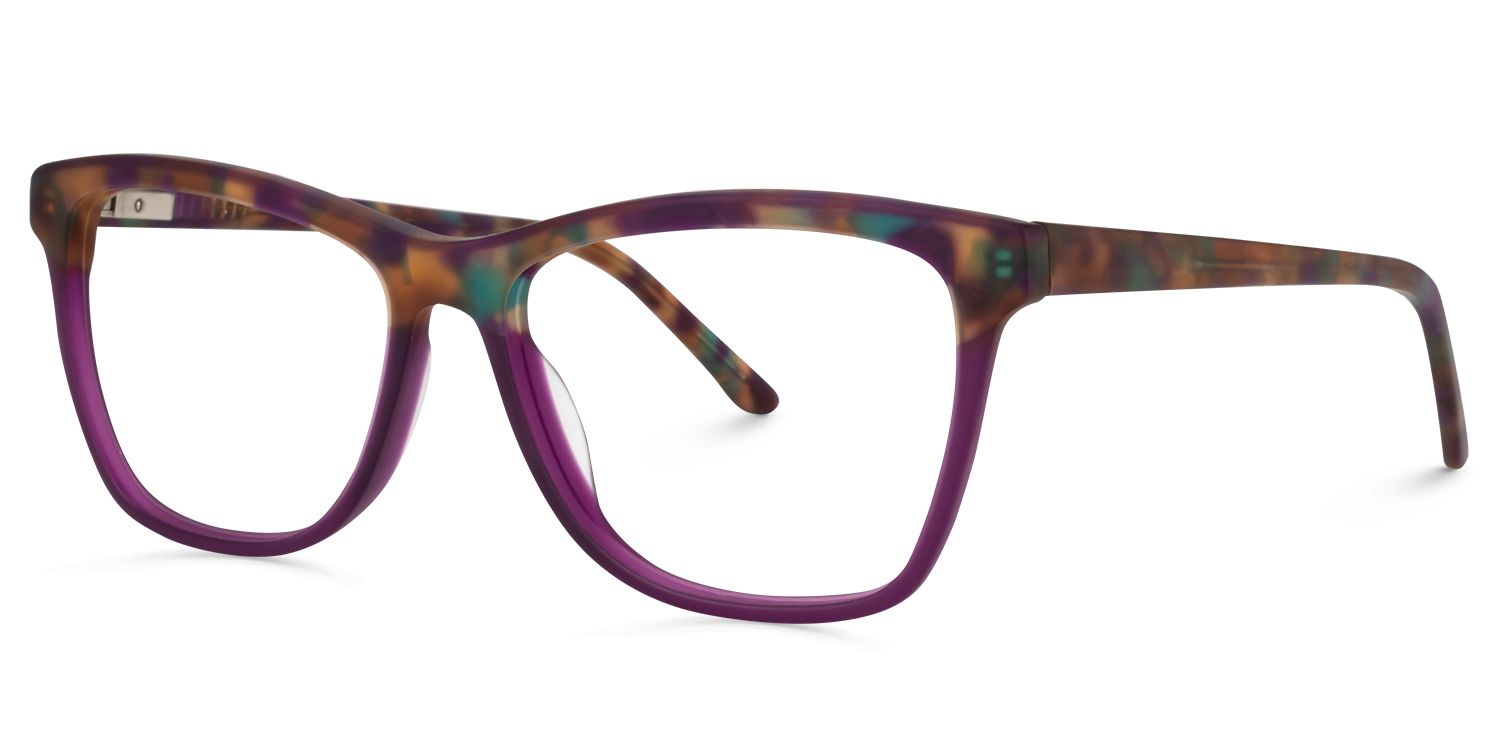 Square Purple Glasses | Zeelool Glasses1