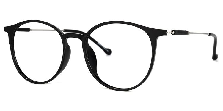 Gamble Round Black Glasses