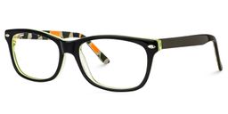 Donnie Rectangle Black Glasses1