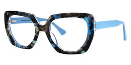 Bisasor Square Blue-Tortoise Glasses1