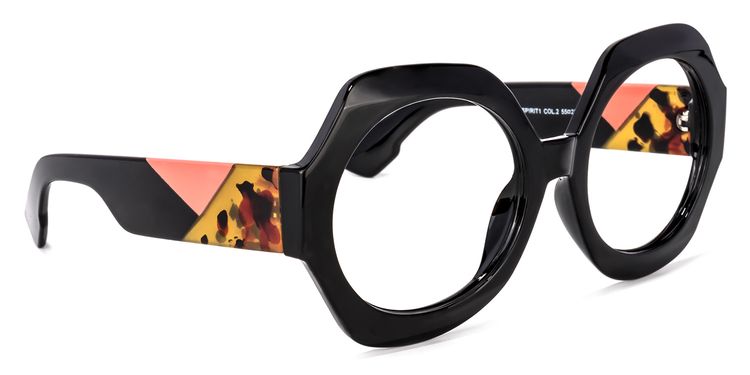 Geoffrey Black Geometric Glasses