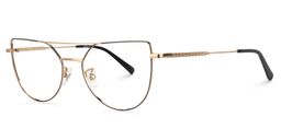Florrie Aviator Gold Glasses2