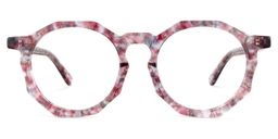 Deehan Geometric Red-Floral Glasses0