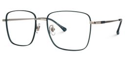 Earlene Square Dark-Green Glasses1