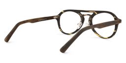 Claudia Aviator Brown Glasses3