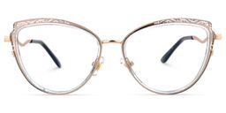 Arceiba Cateye Light-Gold Glasses0
