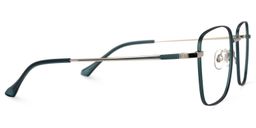 Earlene Square Dark-Green Glasses2