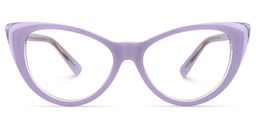 Vicky Cateye Purple Glasses0
