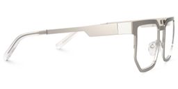 Barber Silver Rectangle Glasses3