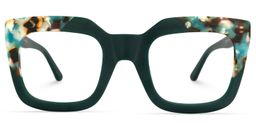 Carrasco Square Green Glasses0