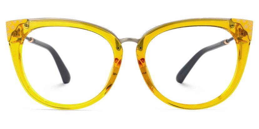 Dalton Cateye Yellow Glasses