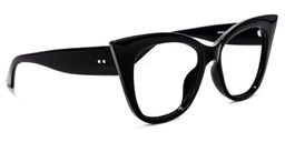 Farah Cateye Black Glasses2