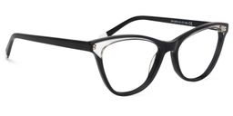 Eaton Cateye Black Glasses2