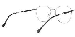 Magaly Geometric Black-Silver Glasses3