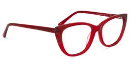 Eddie Cateye Red Glasses2