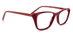 Fleming Rectangle Dark-Red Glasses1