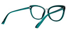 Kennard Cateye Peacock-Blue Glasses3