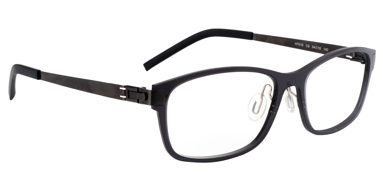 Rectangle Black Glasses | Zeelool Glasses4