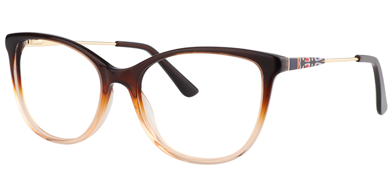 Round Brown Glasses | Zeelool Eyeglass Frames2