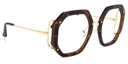 Mariah Geometric Yellow-Tortoise Glasses2