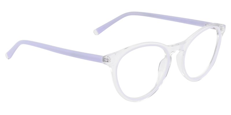 Round Light Purple Glasses | Zeelool Eyewear3
