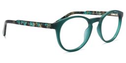 Fowler Round Dark-Green Glasses2