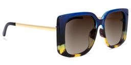 Nancy Square Blue Sunglasses2