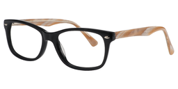 Aaron Rectangle Black Glasses2