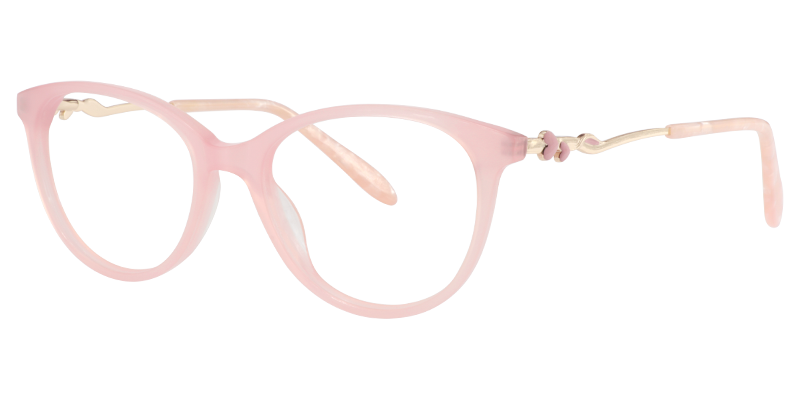 Oval Pink Glasses | Zeelool Eyewears Online2
