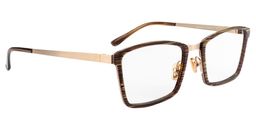 Bart Rectangle Brown Glasses3