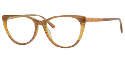 Grace Oval Light & Brown Glasses2