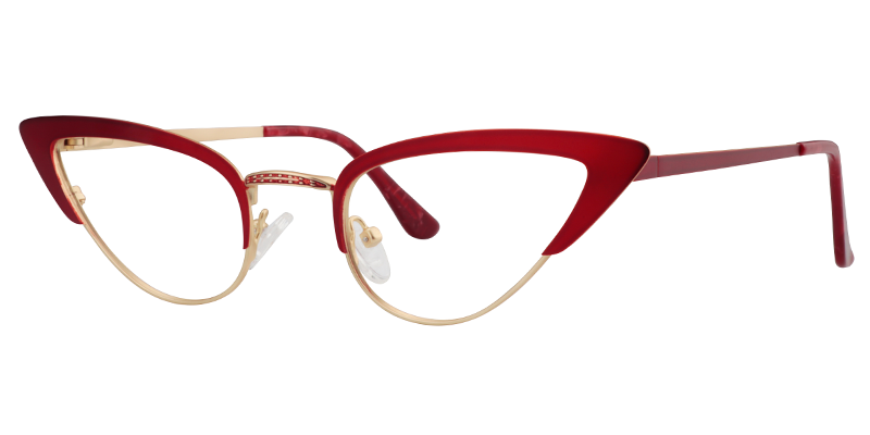Cateye Red Glasses | Zeelool Eyeglass Frames2