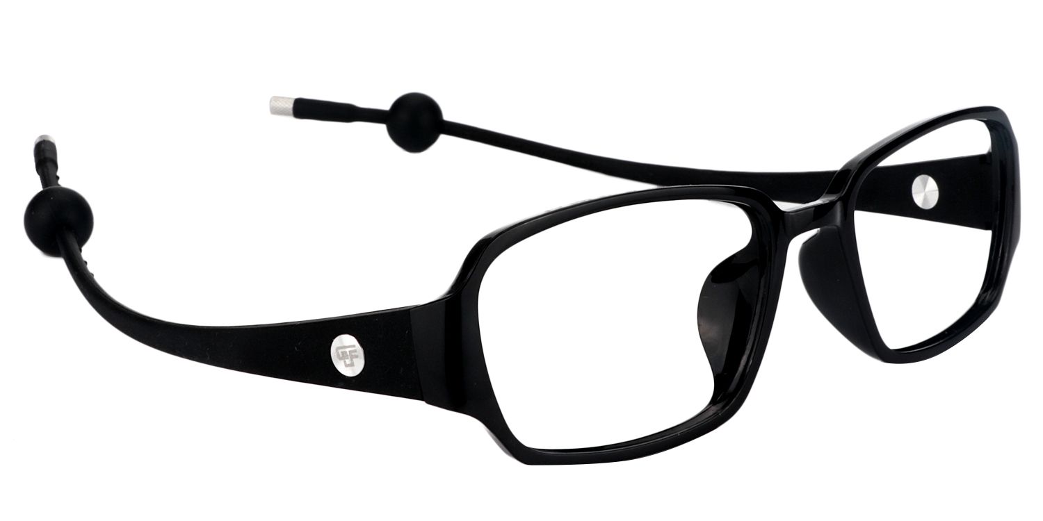 Rectangle Black Glasses | Zeelool Glasses3