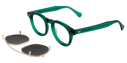 Basil Square Green Glasses2