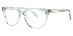 Agnes Oval Blue Clear Glasses3