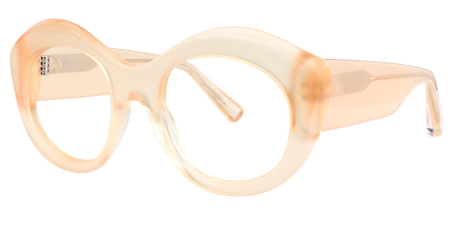 Cat eye Beige Glasses | Zeelool Glasses3