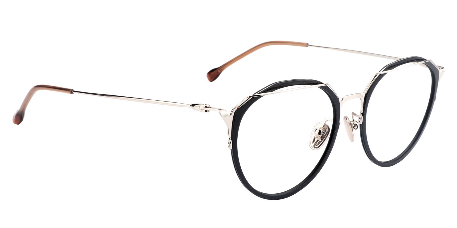 Round Black Glasses | Zeelool Glasses2