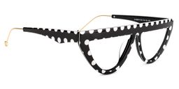 Gyllenhaal Cateye Black Glasses2