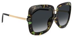 Patience Square Green-Floral Sunglasses2
