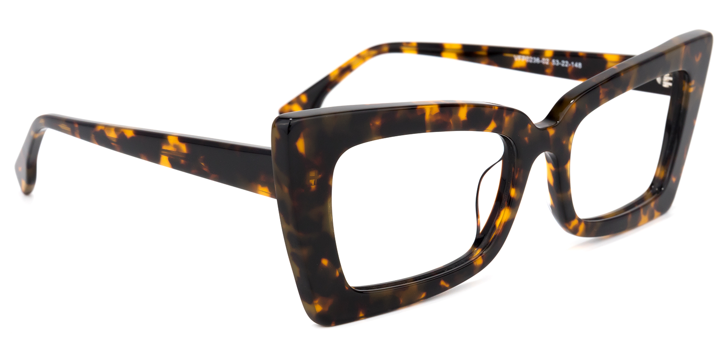 Rectangle Tortoise Glasses | Zeelool Eyeglasses1