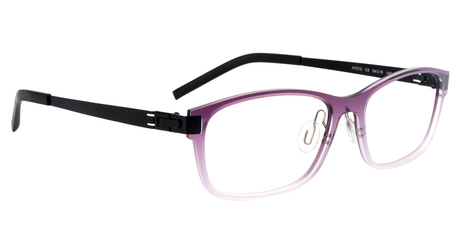 Rectangle Purple Glasses | Zeelool Glasses2
