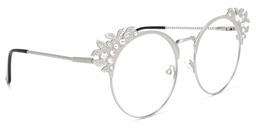 Falecia Cateye Silver Glasses2