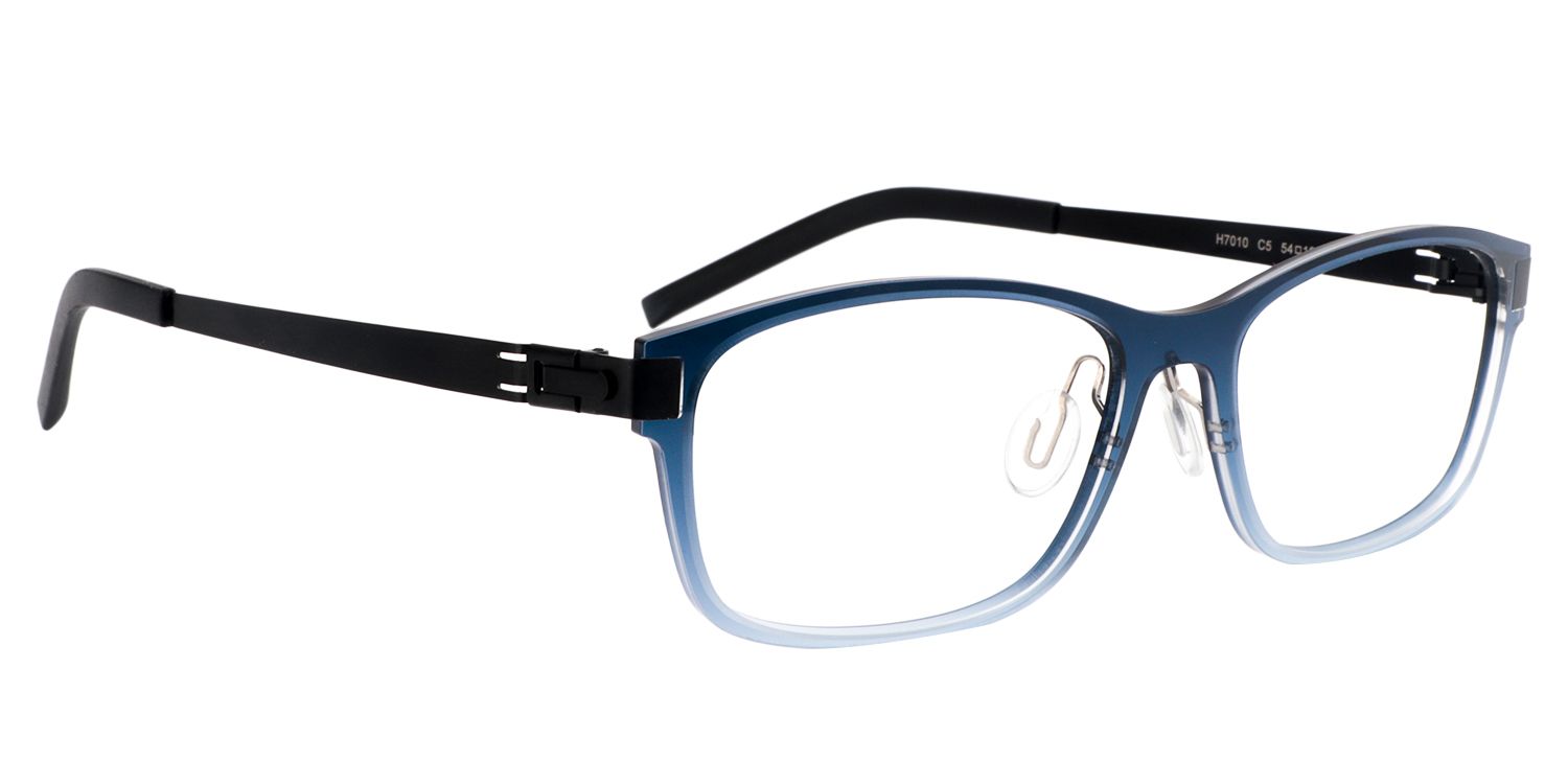 Rectangle Blue Glasses | Zeelool Glasses3