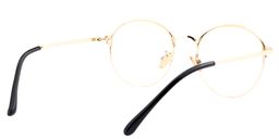 Bevis Round Black Glasses5