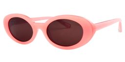 Calista Oval Pink Sunglasses3