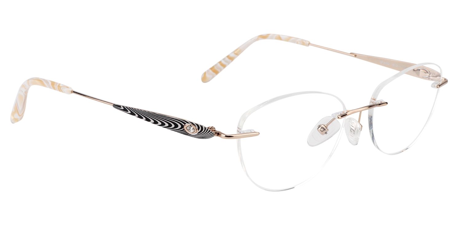 Oval Gold Glasses | Zeelool Glasses3