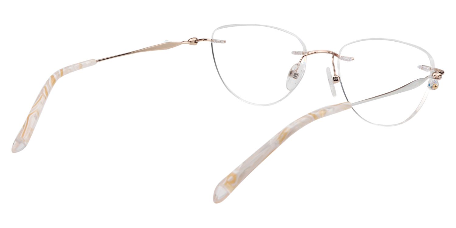Oval Gold Glasses | Zeelool Glasses5